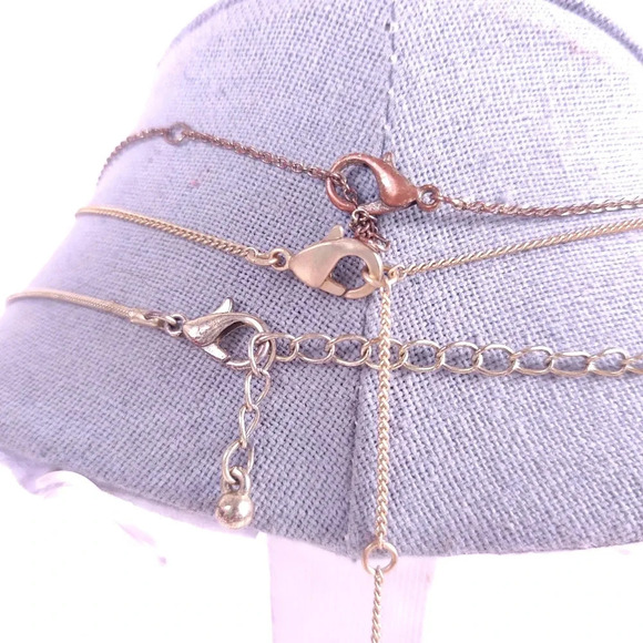 Delicate Necklace Set Star Moon Modern Minimalist Gold-tone Bar 3 Neckla… - Picture 6 of 9